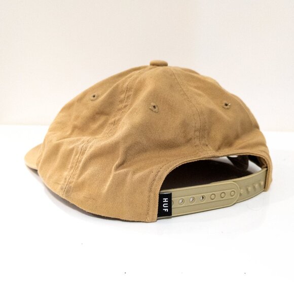 Huf ESS Unstructured Snapback Hat Toffee Triforce Six Panel Casual Activewear - Picture 2 of 4